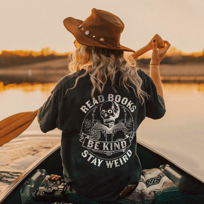 Read Books Be Kind Stay Weird T-shirt