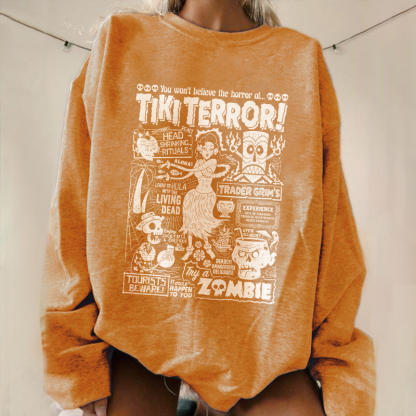 You Won't Believe The Horror Of Tiki Terror Sweatshirt