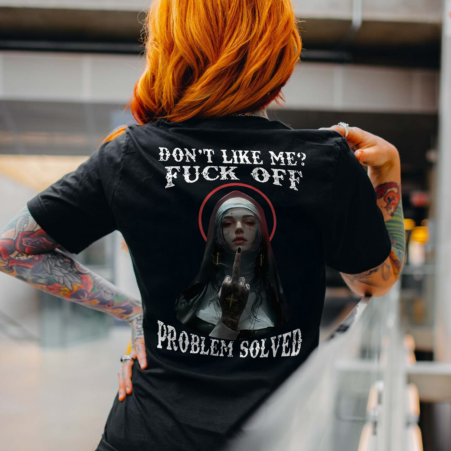 Don't Like Me? Fuck Off Problem Solved Regular T-shirt