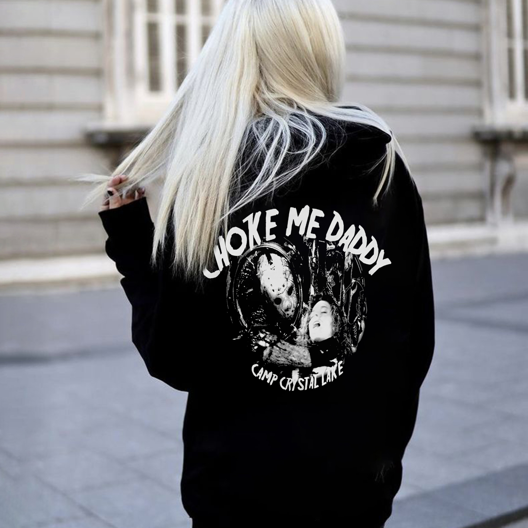 Choke Me Daddy Print Women's Hoodie