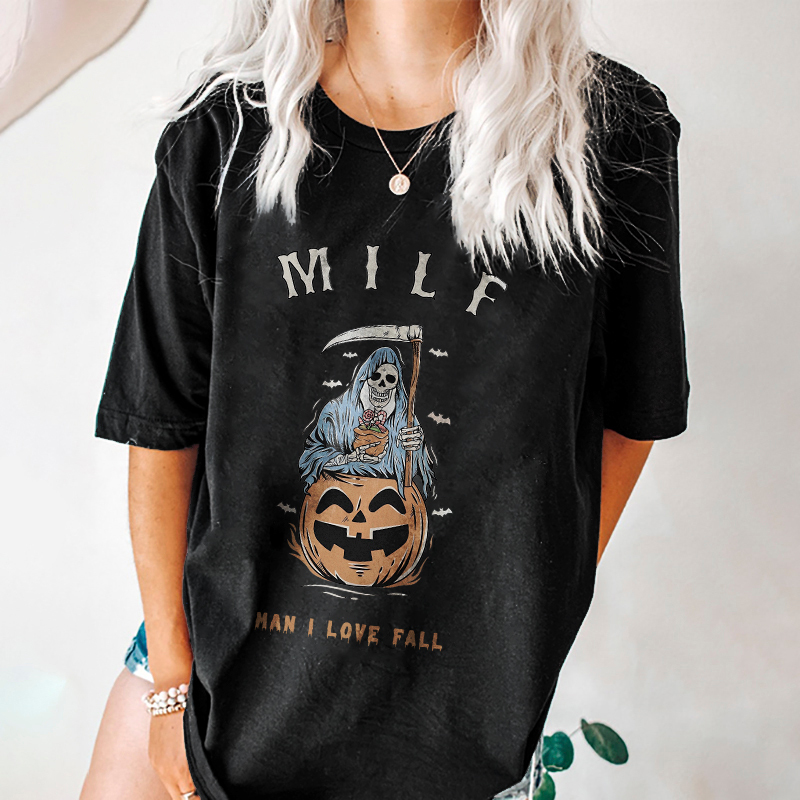 Milf Man I Love Fall Halloween T-shirt