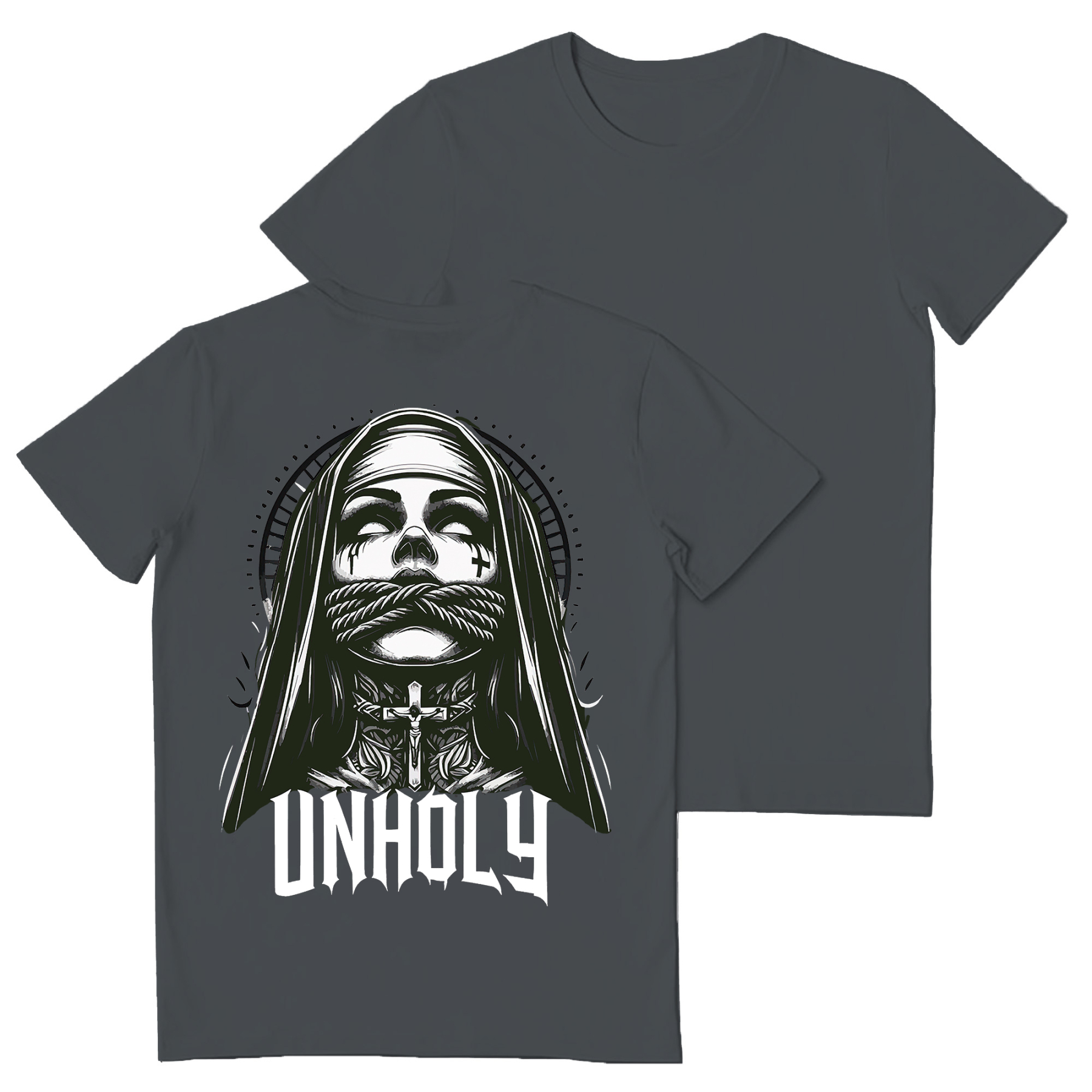 Unholy Nun Printed Women's T-shirt
