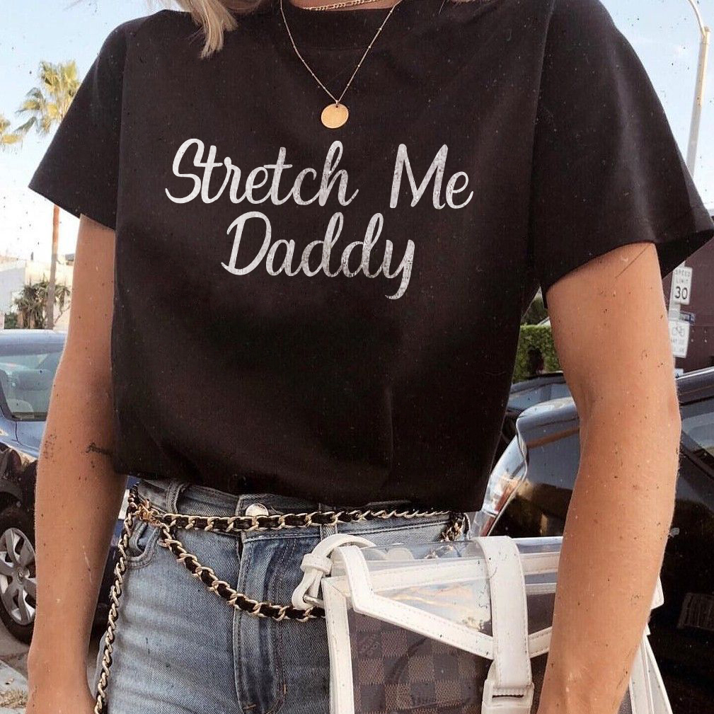 Stretch Me Daddy Print T-shirt