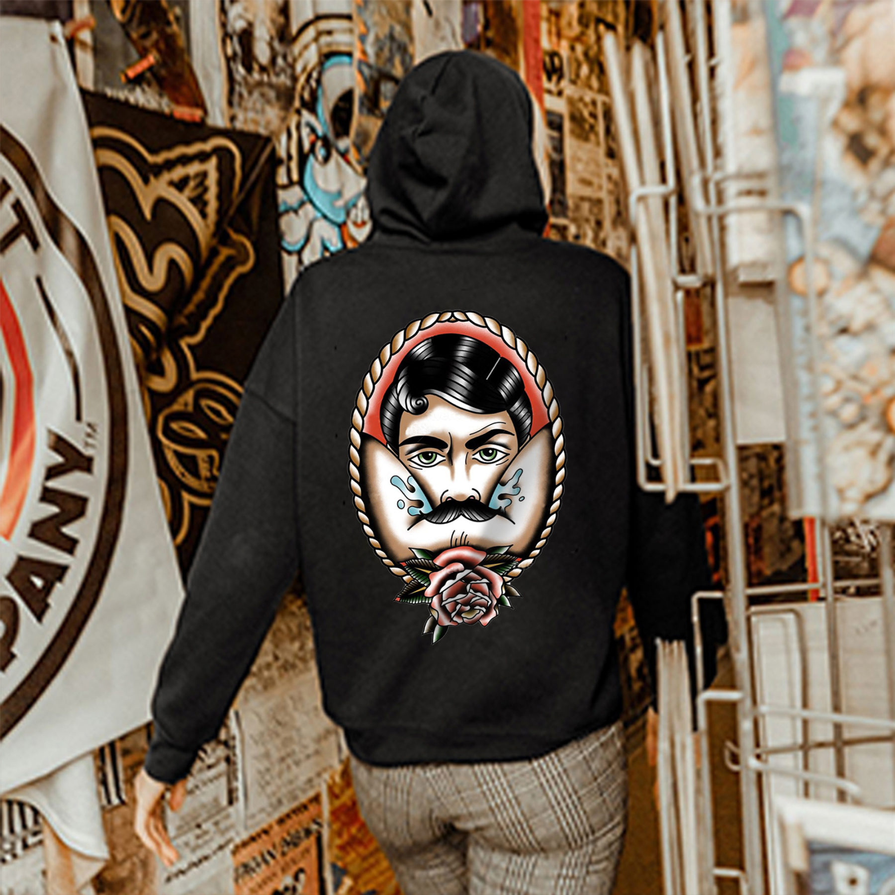 Uncle Beard Printed Women's Hoodie