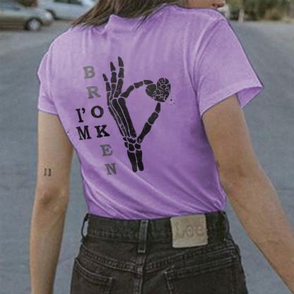 I'M Broken Printed T-shirt