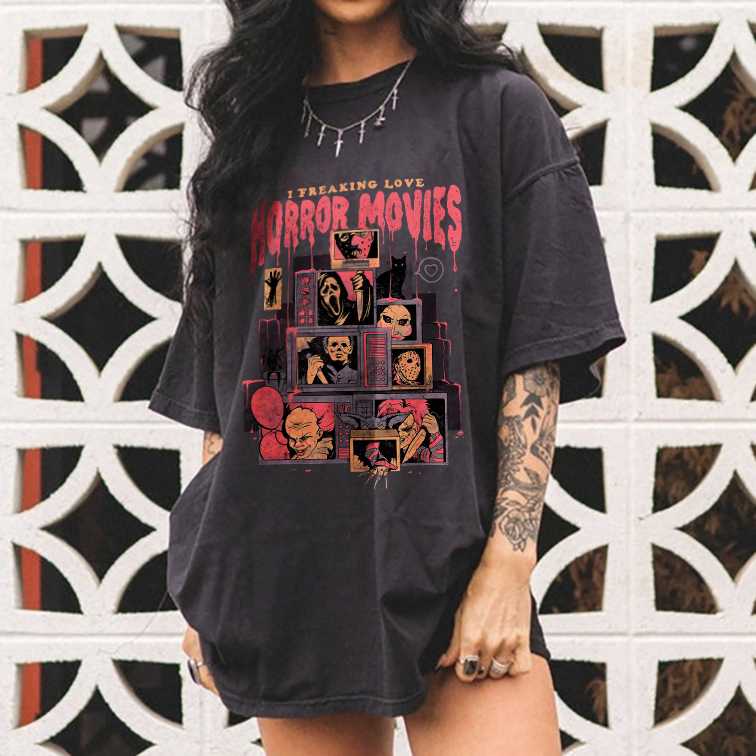 I Freaking Love Horror Movies T-shirt