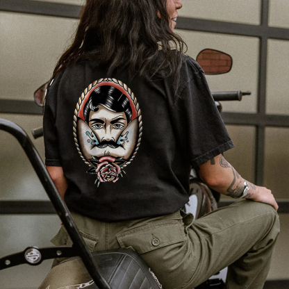 A Bearded Man And Flower T-shirt
