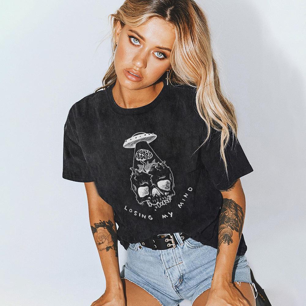 LOSING MY MIND printed T-shirt