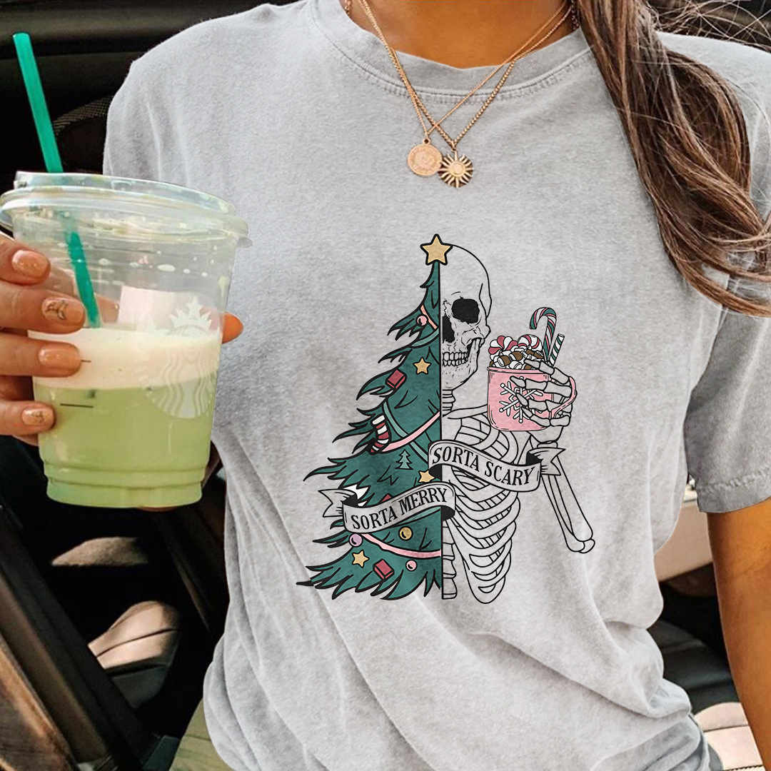 Sorta Scary Sorta Merry Christmas T-shirt