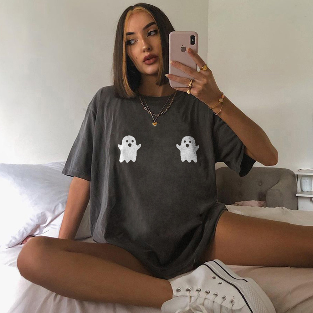Little Ghost Print T-shirt