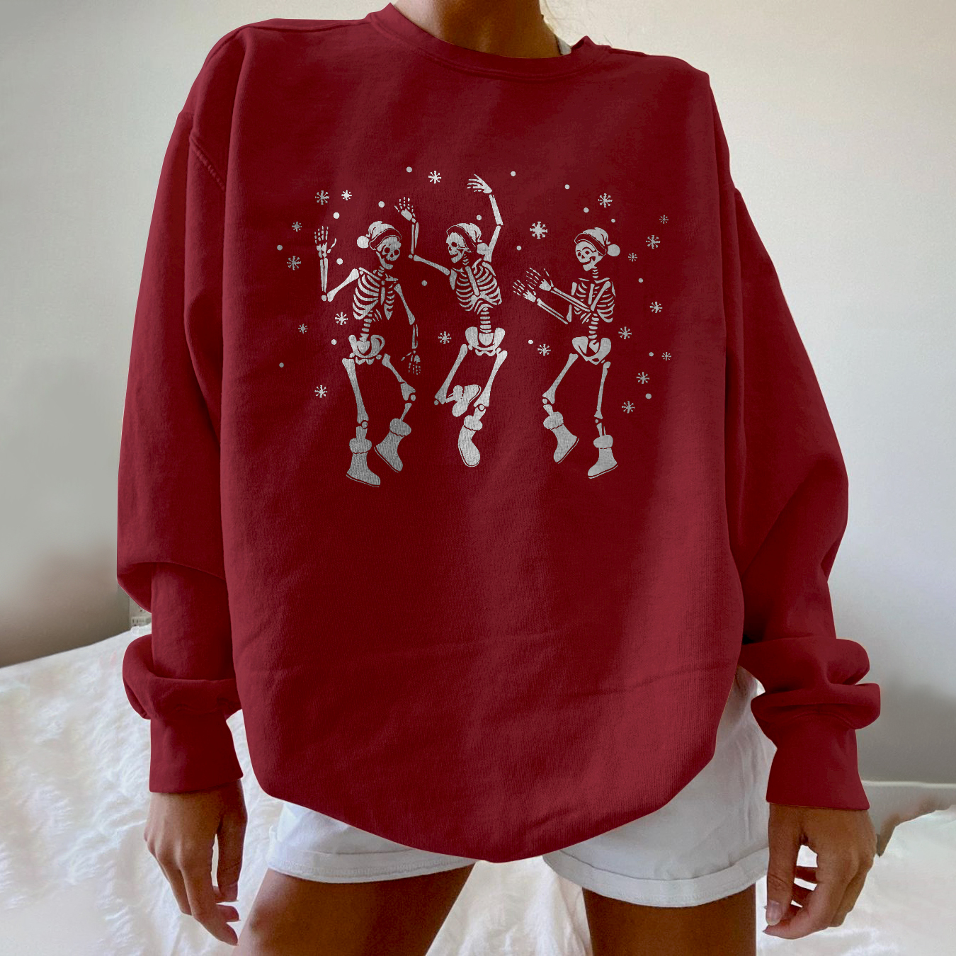Dancing Sketelon Christmas Sweatshirt