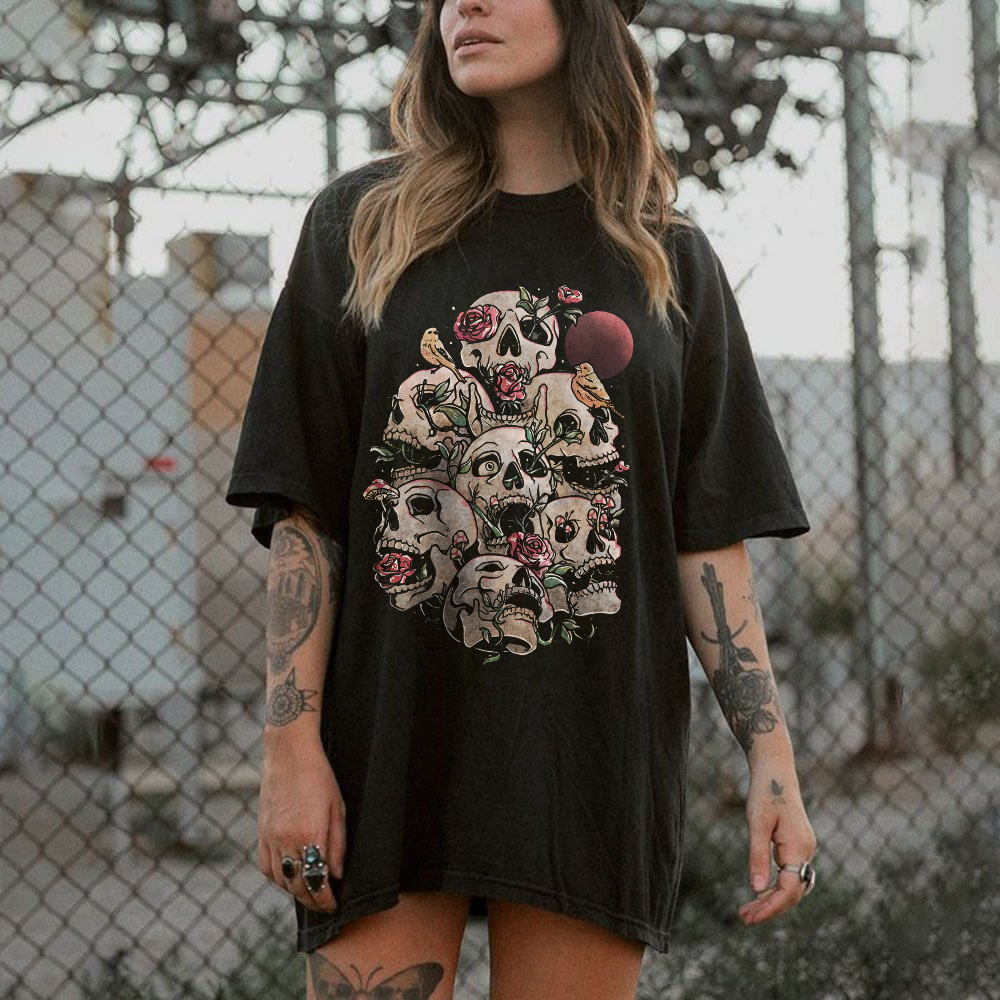 Skulls & Flowers T-shirt