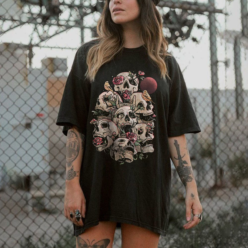 Skulls & Flowers T-shirt