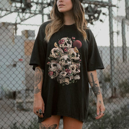 Skulls & Flowers T-shirt