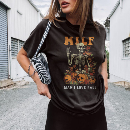 Milf Man I Love Fall Halloween T-shirt