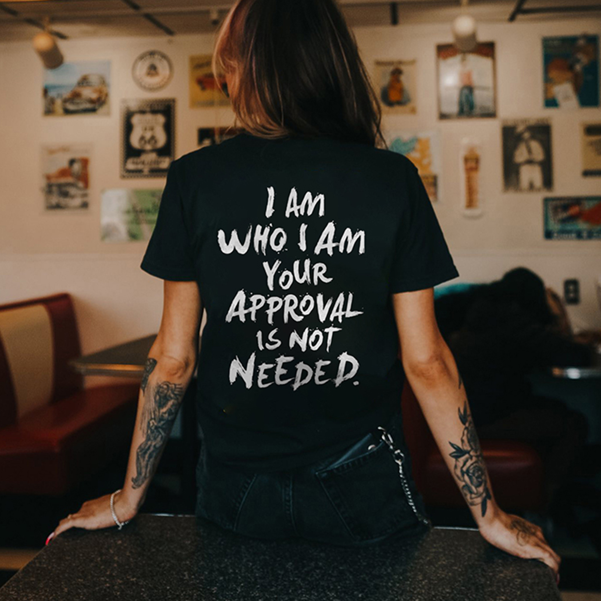 I Am Who I Am Your Approval Is Not Needed Print T-shirt