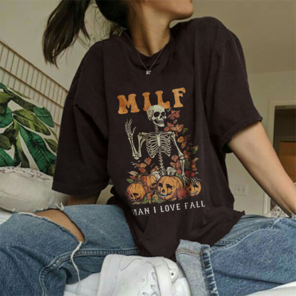 Milf Man I Love Fall Halloween T-shirt