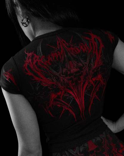 Womens Valkyrie Baby Tee NIGHTMARE