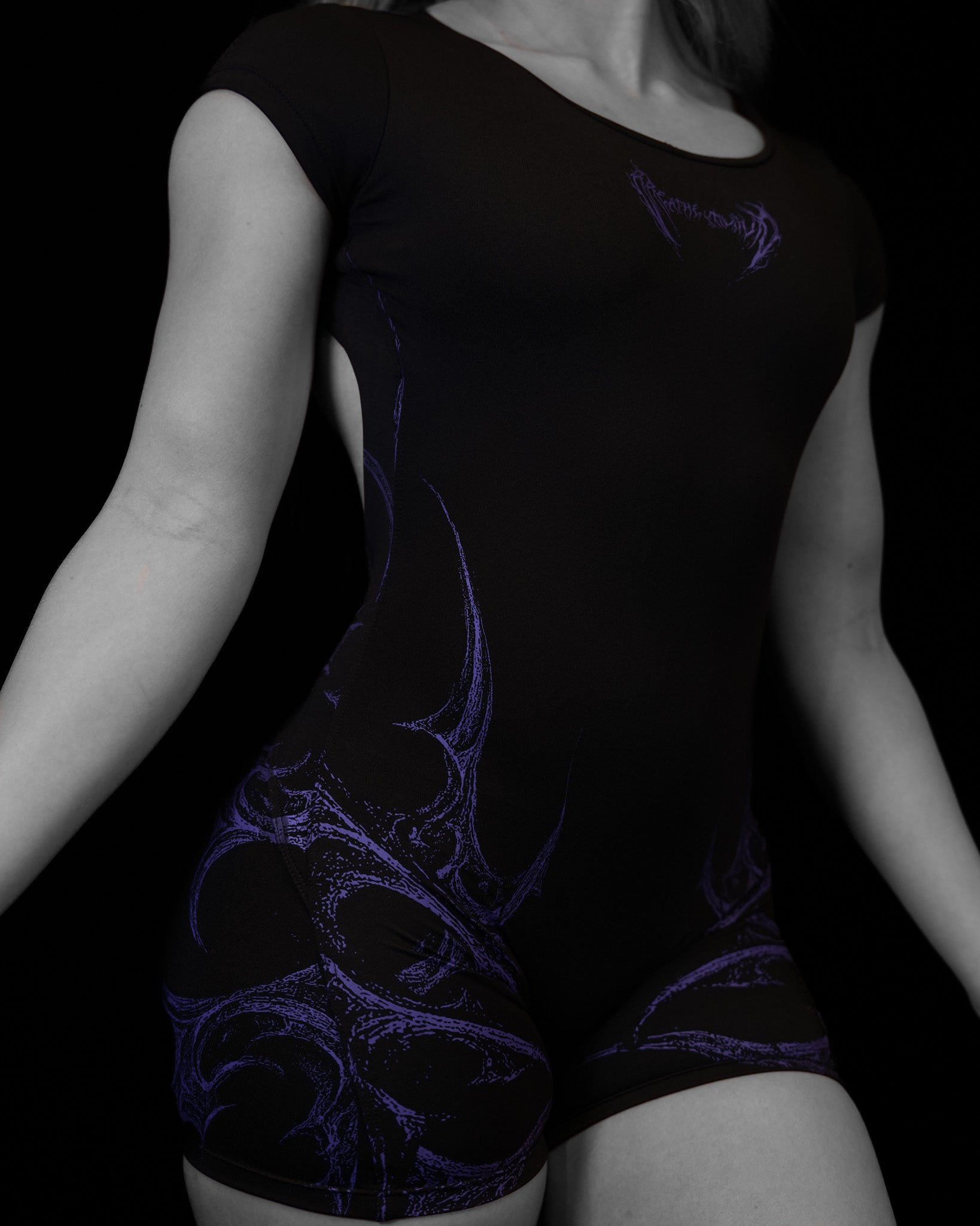 Womens  Revenant Open Back Bodysuit DUSK