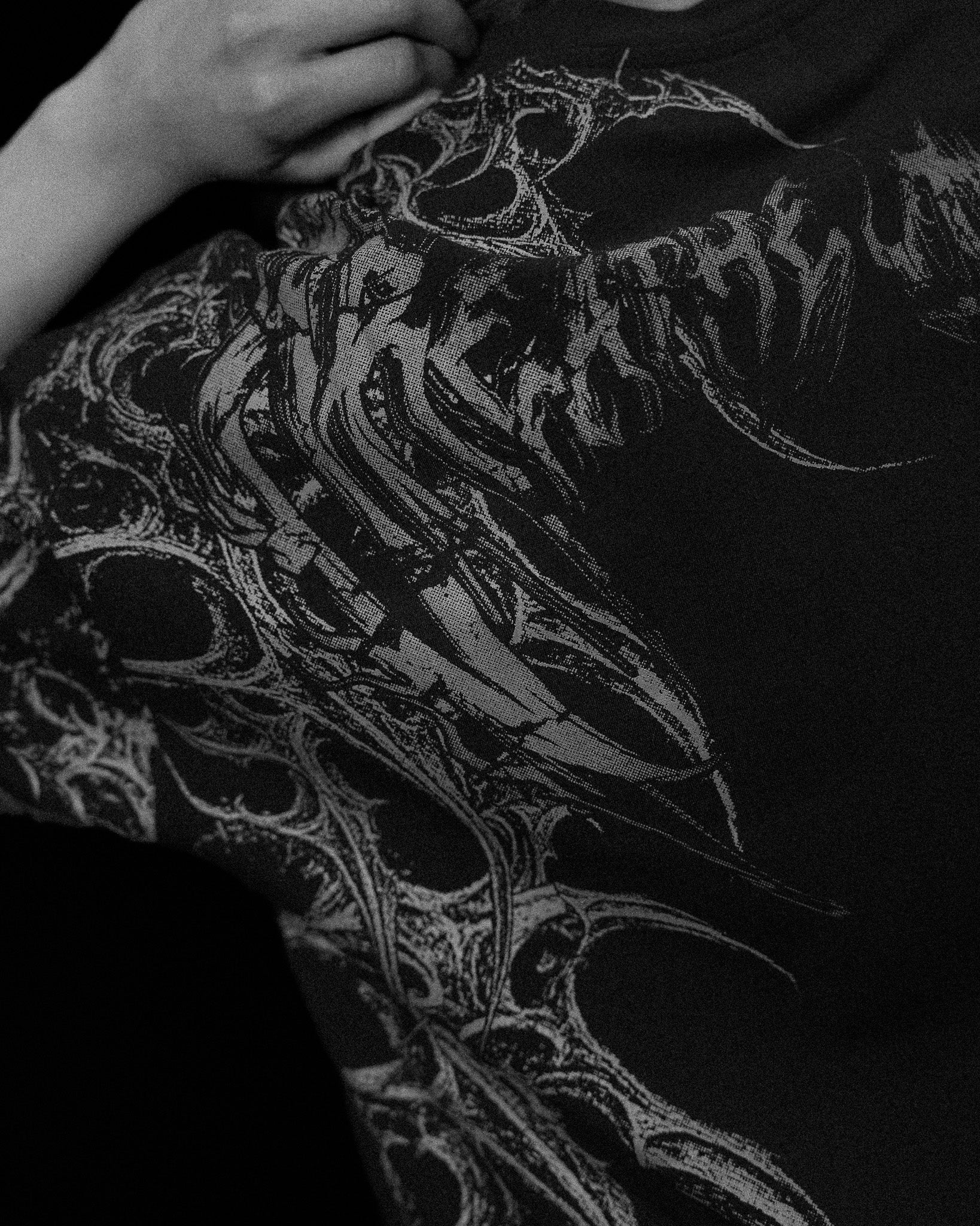 Womens Immoria Oversized Lightweight Tee VOID BLACK
