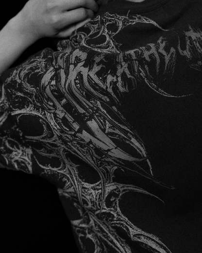 Womens Immoria Oversized Lightweight Tee VOID BLACK
