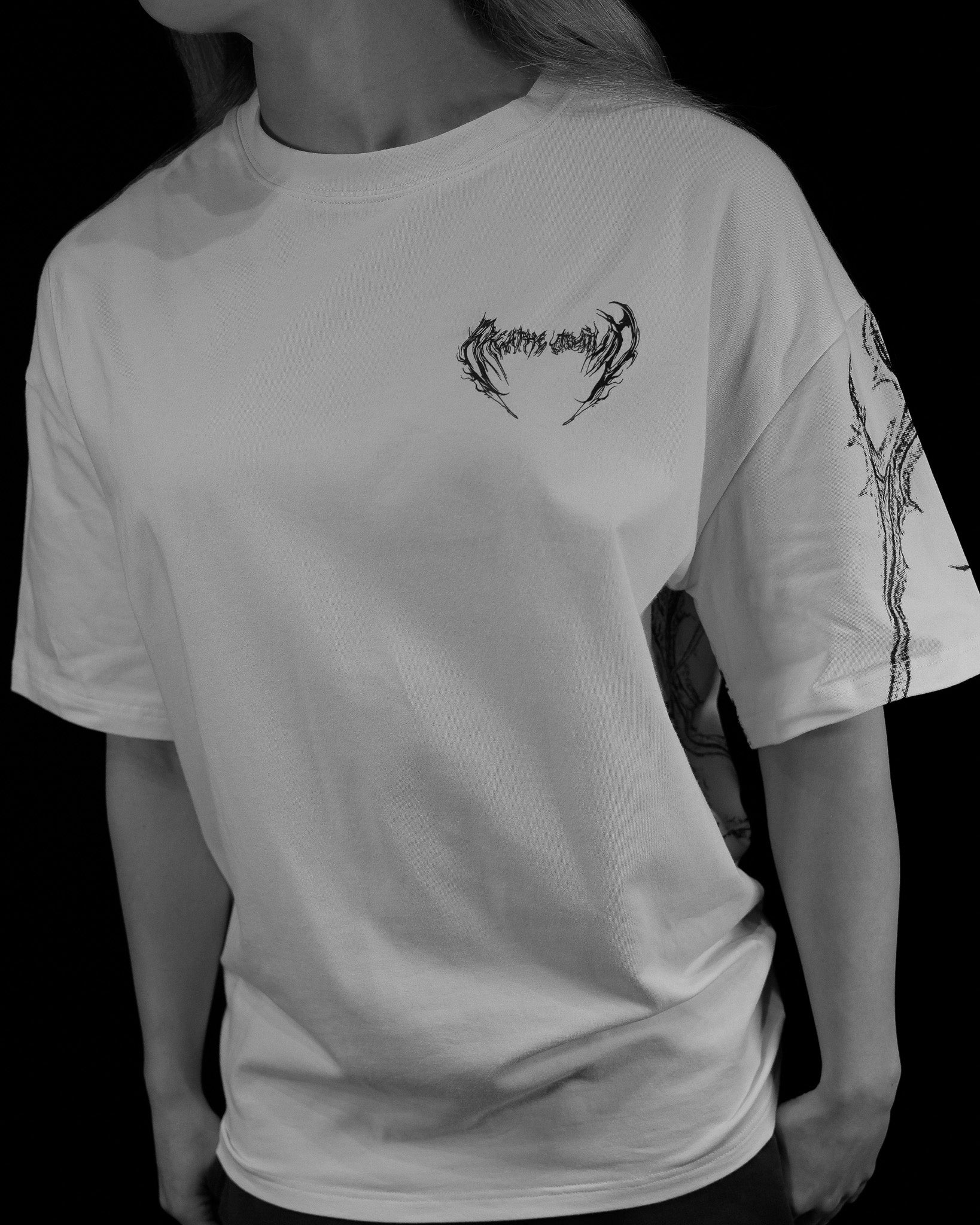 Womens Immoria Oversized Lightweight Tee DIVINE WHITE