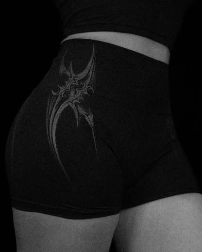Womens  Valkyrie Seamless Shorts DARKNESS