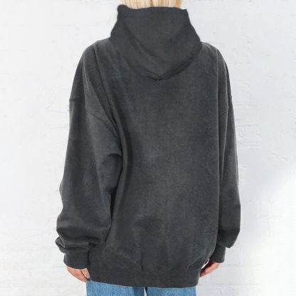 Skull hand print hoodie