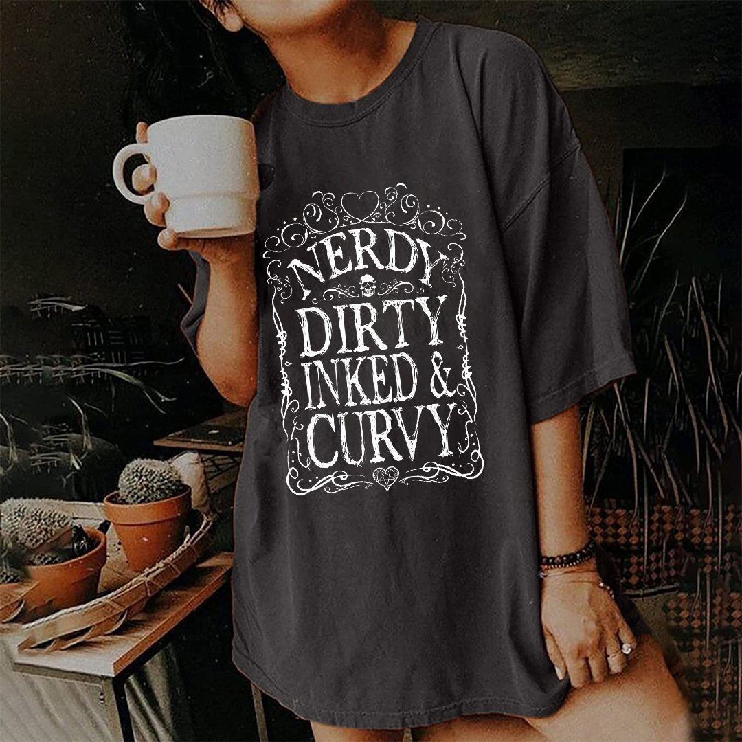 Nerdy Dirty Inked&Curvy T-shirt