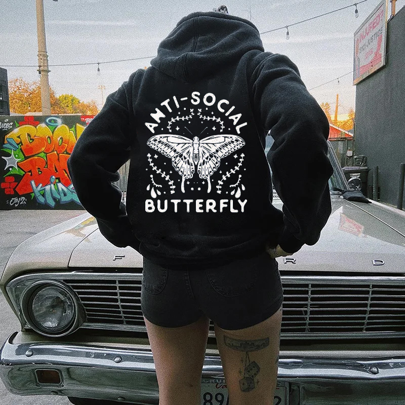 Anti-Social Butterfly Hoodie
