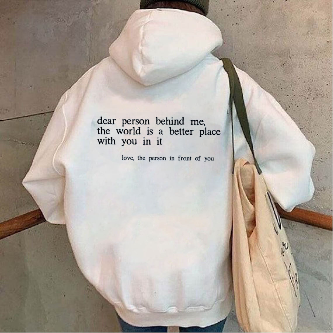 Dear Person Behind Me Printed Women's Hoodie