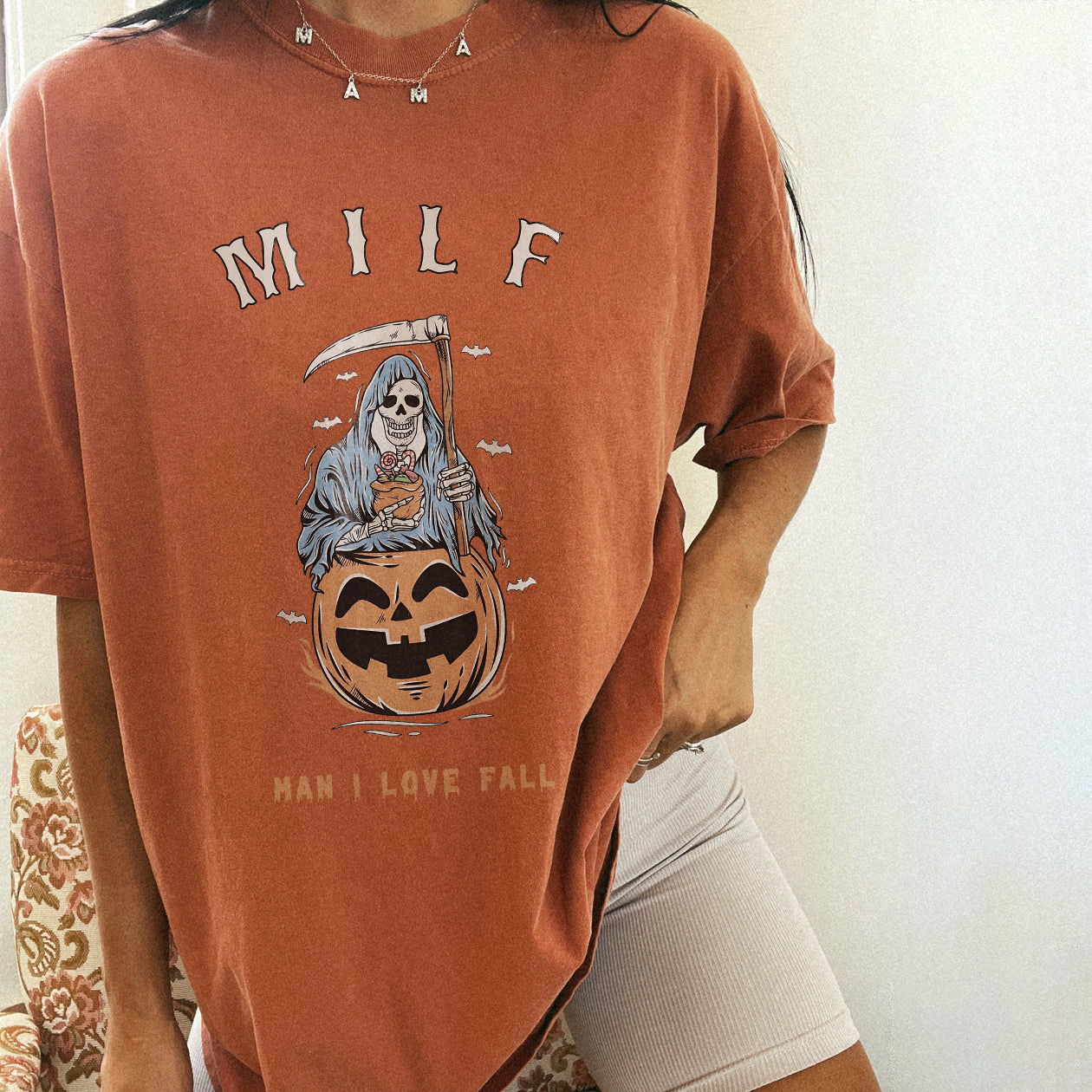 Milf Man I Love Fall Halloween T-shirt