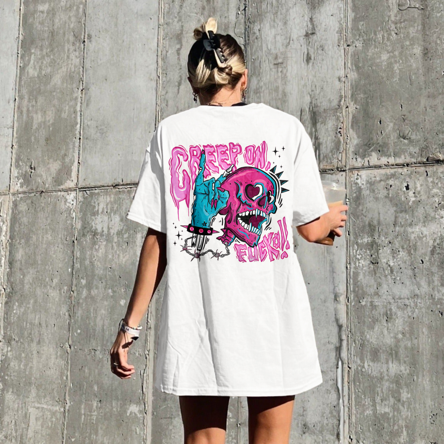 Creep On Fucka Skull T-shirt