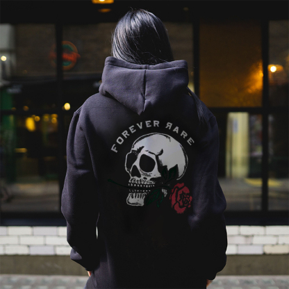 Skull Forever Rare Printed Casual Hoodie