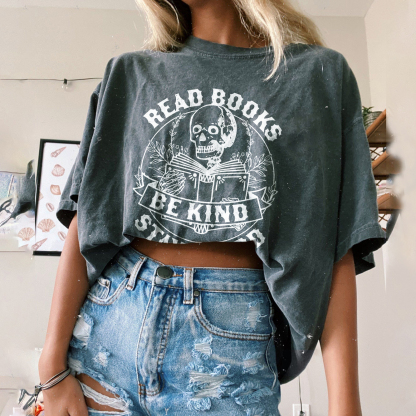 Read Books Be Kind Stay Weird T-shirt