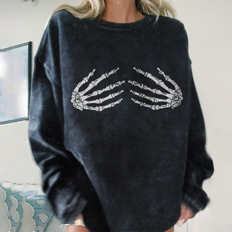 Skeleton Hand Sweatshirt