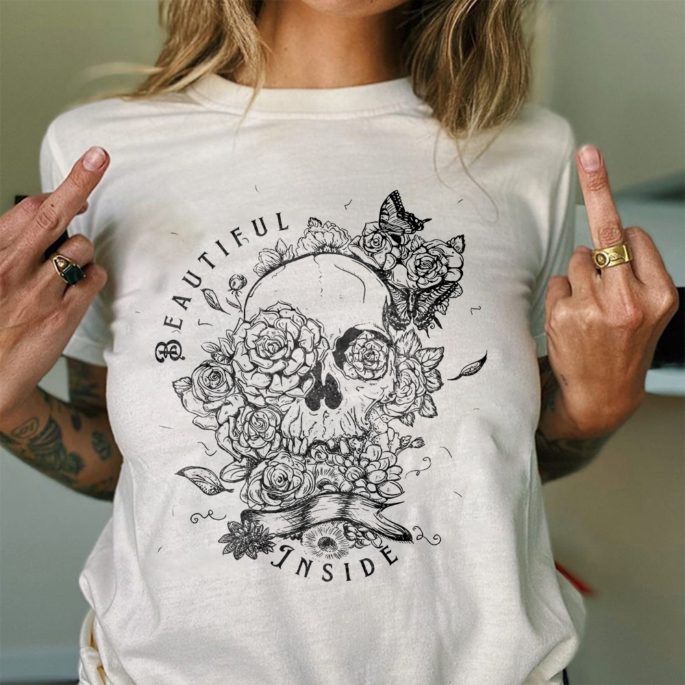 Beautiful Inside Skull T-shirt