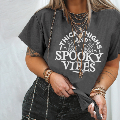 Thick Thighs And Spooky Vibes T-shirt