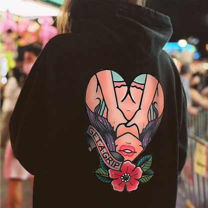Get-A-Grip Printed Women's Hoodie
