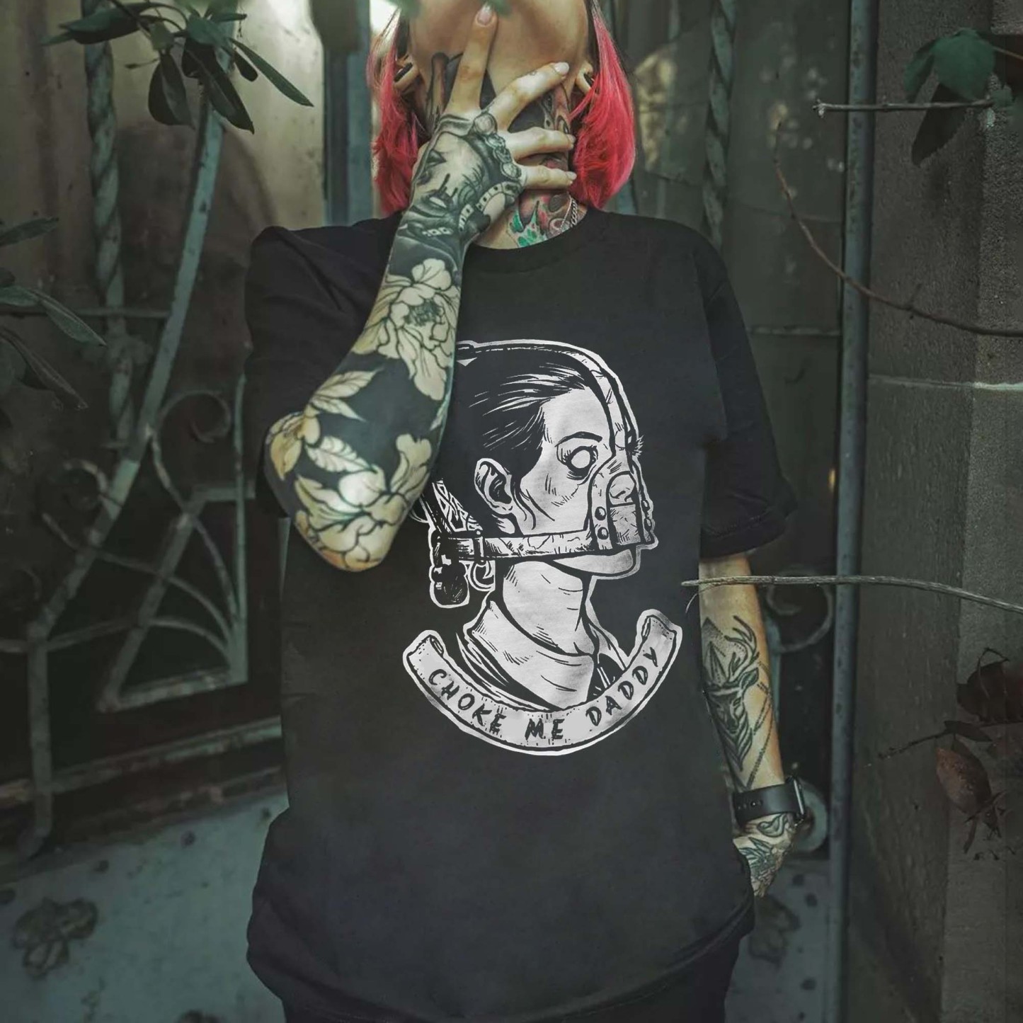 Choke Me Daddy Printed Women's T-shirt