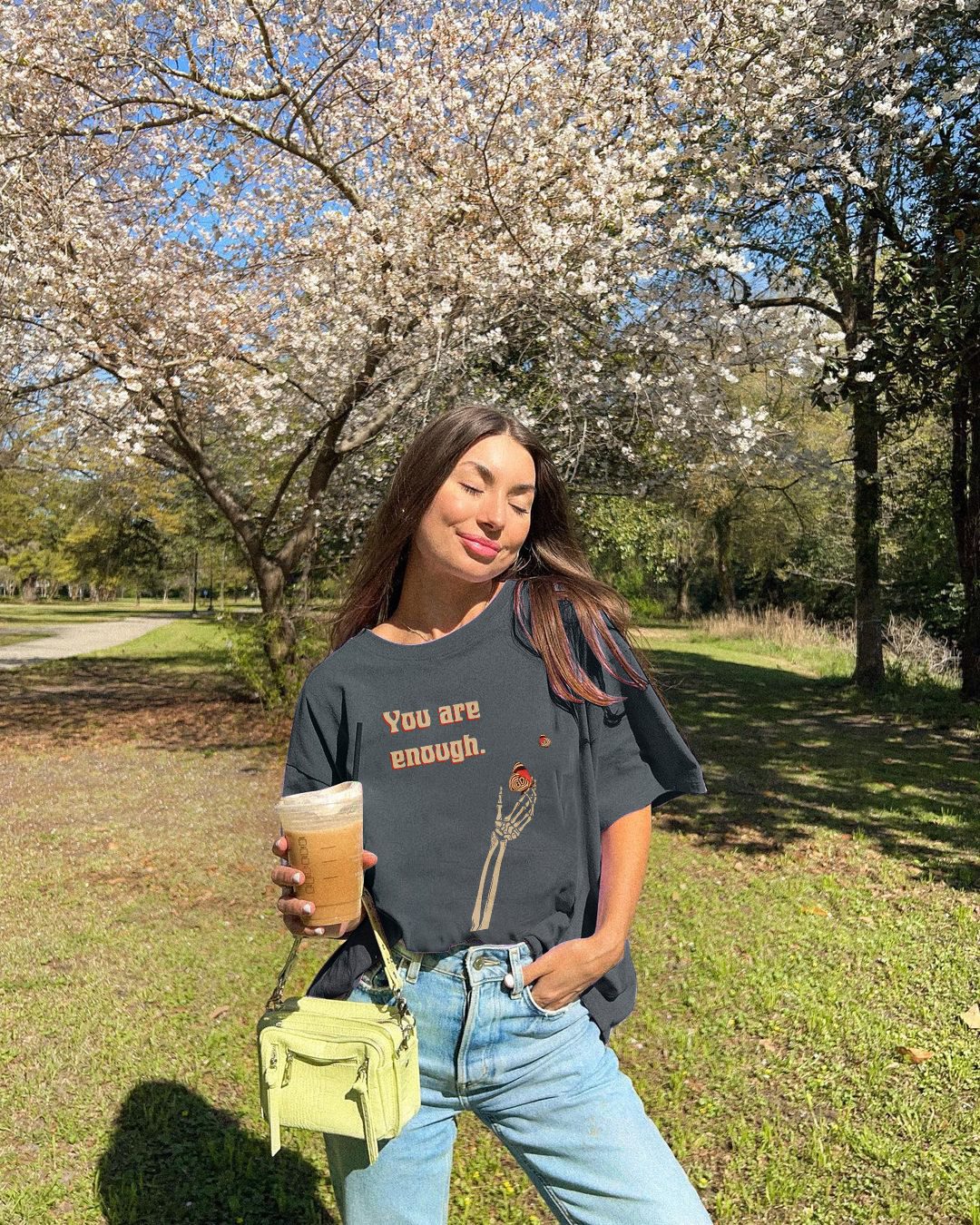 You Are Enough Skull T-shirt