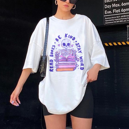 Read Books Be Kind Stay Weird T-shirt