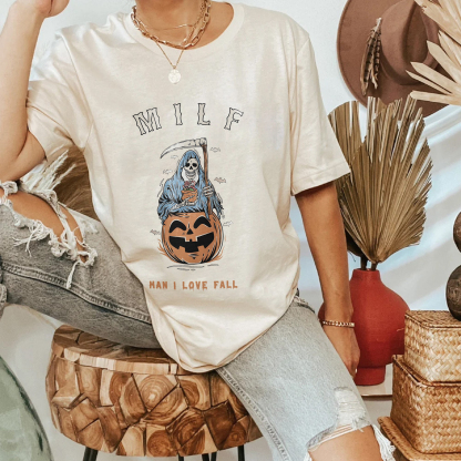 Milf Man I Love Fall Halloween T-shirt