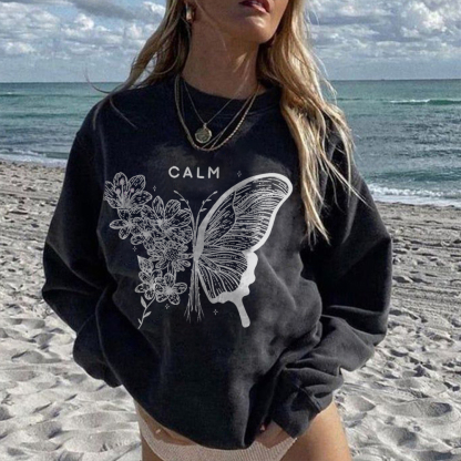 Calm The Butterfly Sweatshirt 