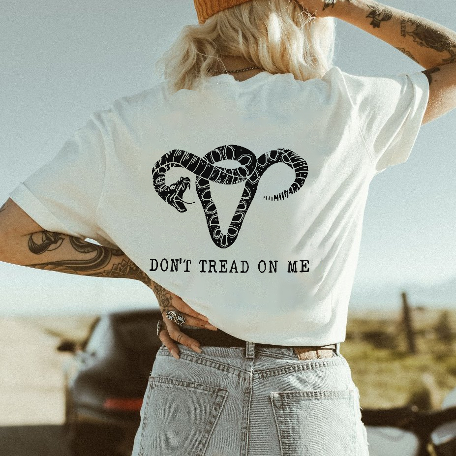 Don't Tread On Me Printed Women's T-shirt