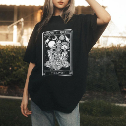 The Lovers Skeleton Print T-shirt