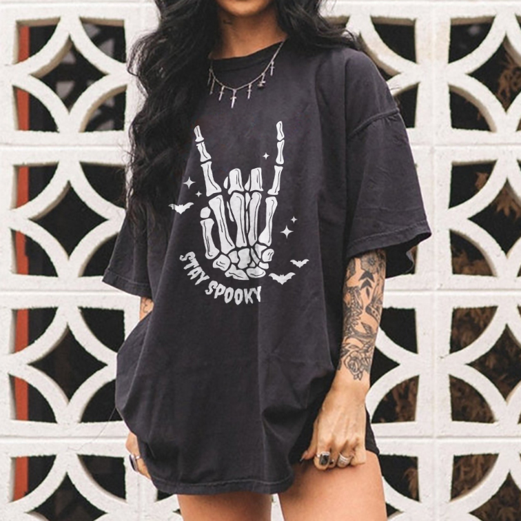 Stay Spooky Halloween Skull T-shirt