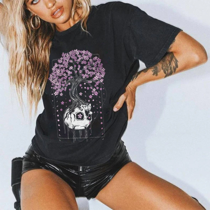 Skull Cherry Tree T-shirt