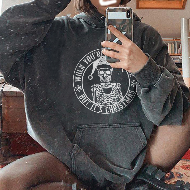When You're Dead Inside But It's Christmas Hoodie