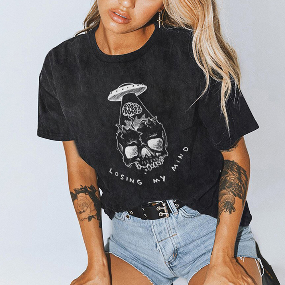 LOSING MY MIND printed T-shirt